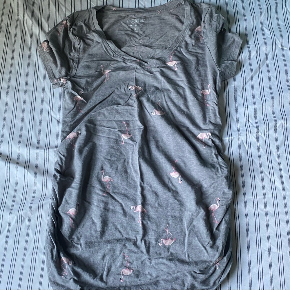 Cute flamingo top maternity